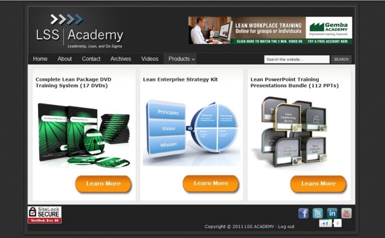 Lss Academy – eCcommerce Shop Catalog