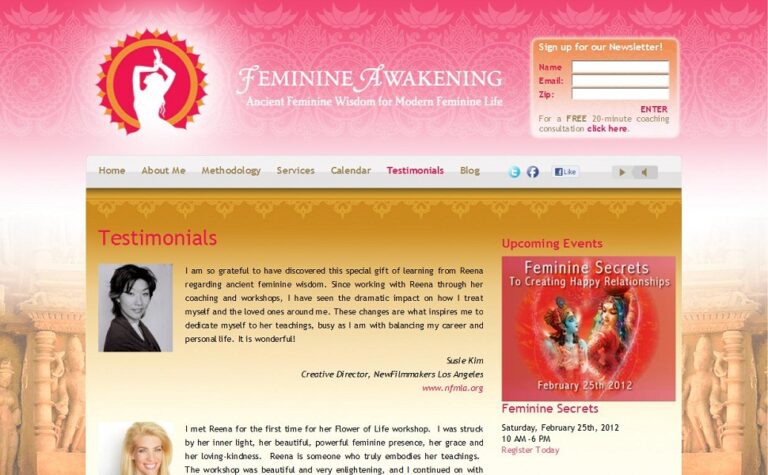 Testimonials Page Design