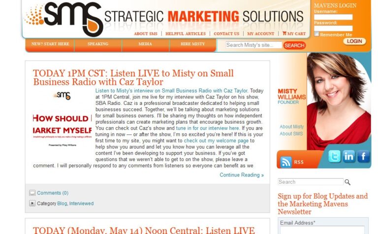 Strategic Marketing Solutions – Website Re-design