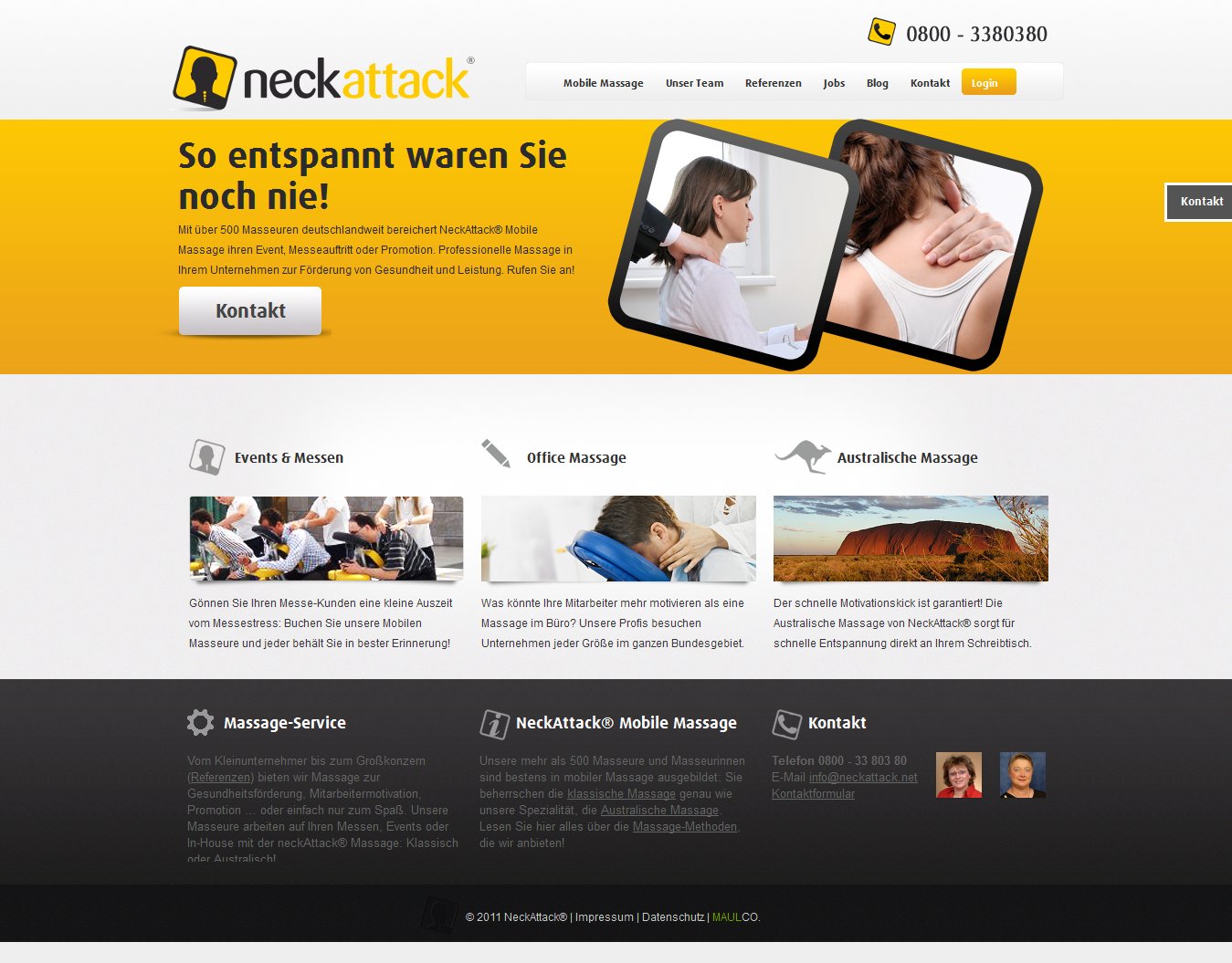 Neck Attack – WordPress Theme Development