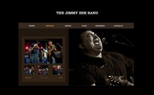 The Jimmy Zee Band – Flash Website Development