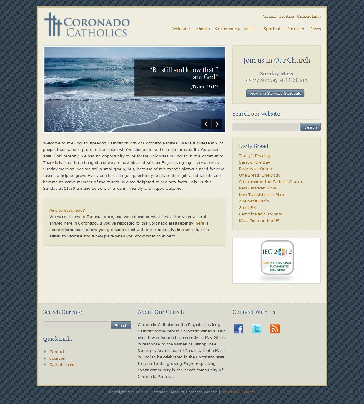 Coronado Catholics – Website Design & Development