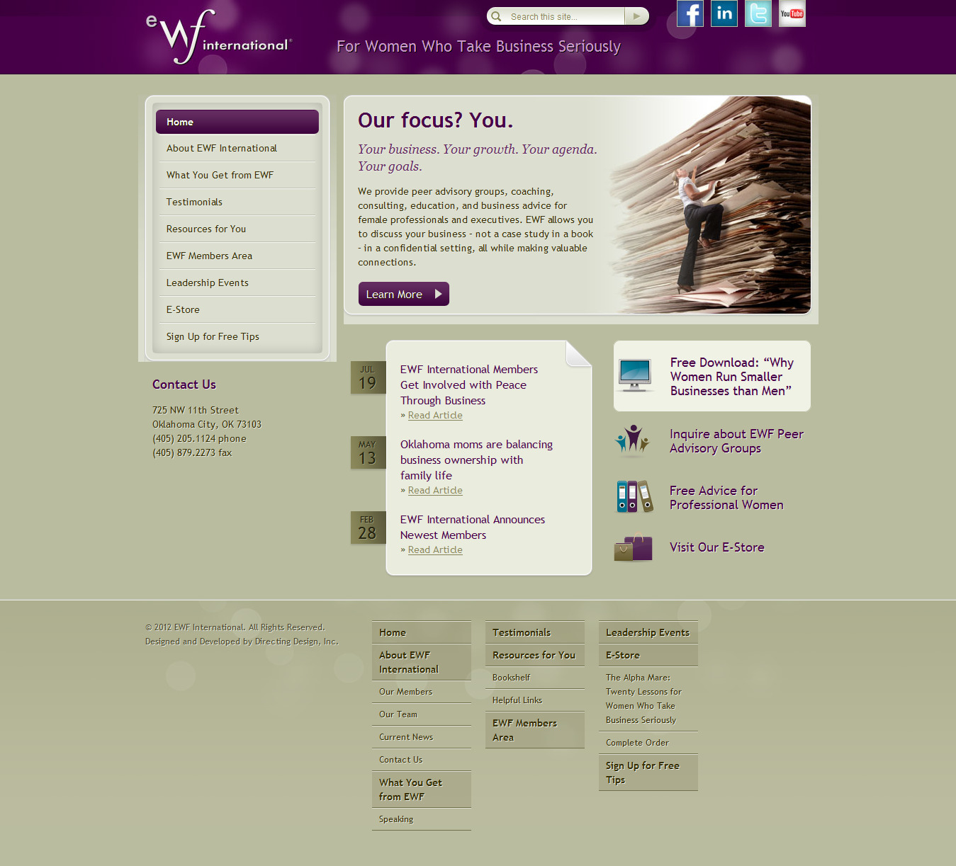 EWF International – Concrete5 Web Development