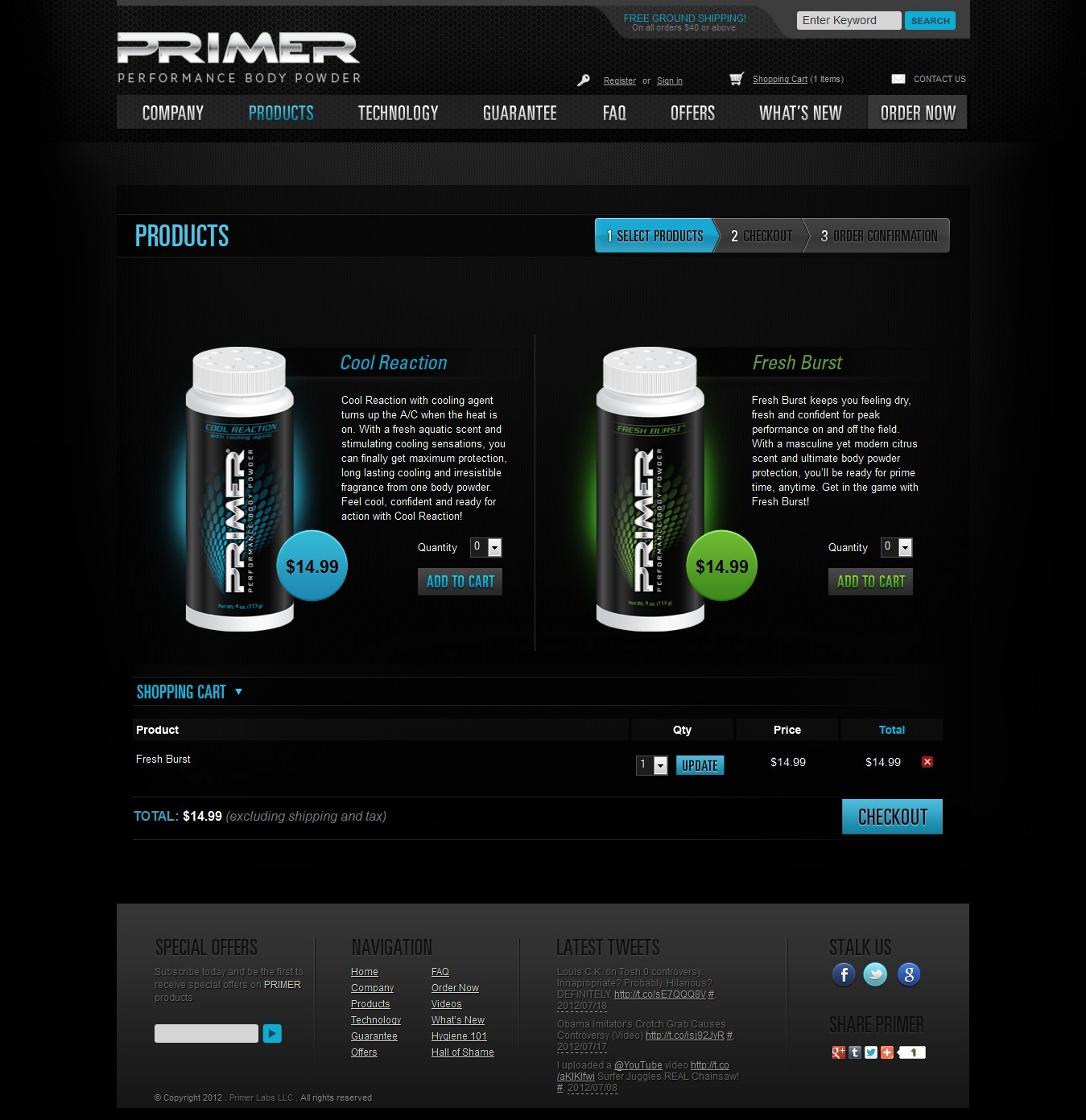 Primerfresh – Online Shop Development