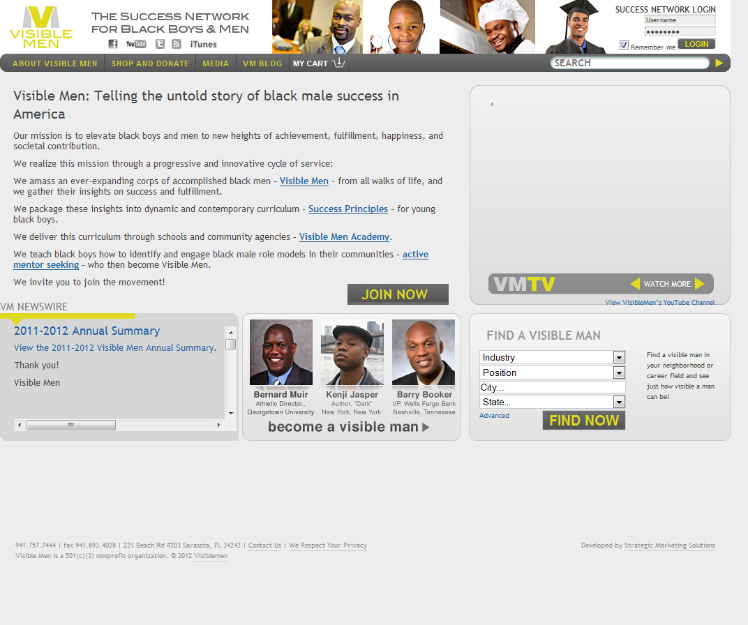 Visible Men Website Maintenance