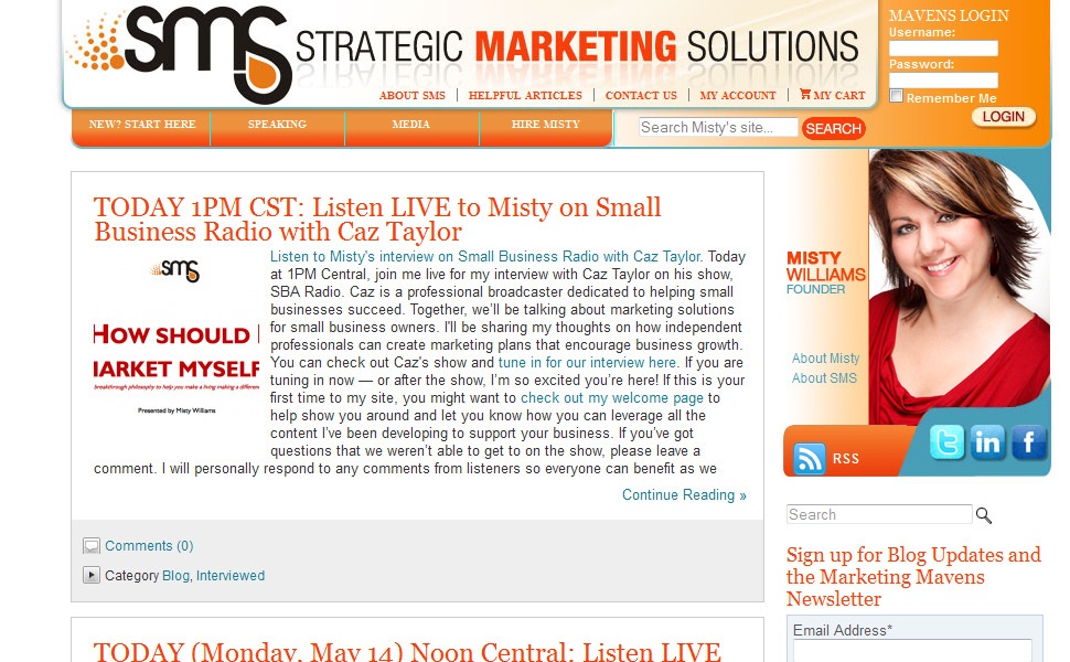 Strategic Marketing Solutions – Website Re-design